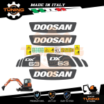 Work Vehicle Stickers Doosan excavator DX63-3