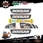 Work Vehicle Stickers Doosan excavator DX62R