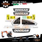 Kit Adesivi Mezzi da Lavoro Doosan escavatore DX60E-9C