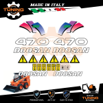 Kit Adesivi Mezzi da Lavoro Doosan pala 470 plus