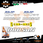 Kit Adhesivo Medios de Trabajo Doosan excavador Solar 130W-V