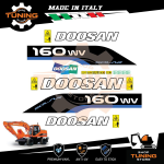 Kit Adesivi Mezzi da Lavoro Doosan escavatore Solar 160W-V