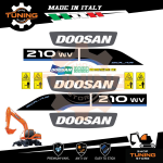 Kit Adhesivo Medios de Trabajo Doosan excavador Solar 210W-V