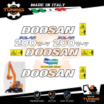 Kit Adhesivo Medios de Trabajo Doosan excavador Solar 200W-V