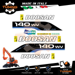Kit Adhesivo Medios de Trabajo Doosan excavador Solar 140W-V