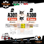 Kit Adesivi Mezzi da Lavoro BobCat Pala A300 serie K