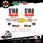 Kit Adesivi Mezzi da Lavoro BobCat Pala S160 turbo
