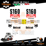 Kit Adesivi Mezzi da Lavoro BobCat Pala S160 turbo HF