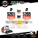 Kit Adesivi Mezzi da Lavoro BobCat Pala S205 serie K