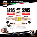 Kit Adesivi Mezzi da Lavoro BobCat Pala S205 turbo