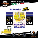 Work Vehicle Stickers Komatsu Dozer D21A-8