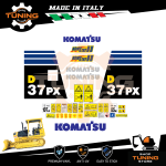 Kit Adhesivo Medios de Trabajo Komatsu Dozer D37PX-21 KomStat II