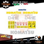 Kit Adesivi Mezzi da Lavoro Komatsu Dozer D41E-6 avance