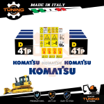 Kit Adesivi Mezzi da Lavoro Komatsu Dozer D41P-6