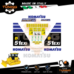 Kit Adesivi Mezzi da Lavoro Komatsu Dozer D51EXi-24