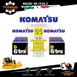 Work Vehicle Stickers Komatsu Dozer D61PX-15