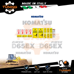 Kit Adesivi Mezzi da Lavoro Komatsu Dozer D65EX-12 avance