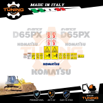 Kit Adesivi Mezzi da Lavoro Komatsu Dozer D65PX-12 avance