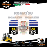 Kit Adesivi Mezzi da Lavoro Komatsu Carrello Elevatore FE25-1