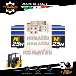 Kit Adesivi Mezzi da Lavoro Komatsu Carrello Elevatore FE25H-1