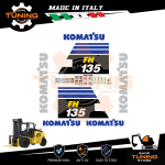 Kit Adesivi Mezzi da Lavoro Komatsu Carrello Elevatore FH135-1