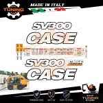 Kit Adesivi Mezzi da Lavoro Case Minipala SV300 tier 4