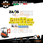 Kit Adesivi Mezzi da Lavoro Hitachi escavatore ZX14-3