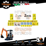 Arbeit bedeutet Klebekit Hitachi Bagger ZX16