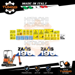 Kit Adesivi Mezzi da Lavoro Hitachi escavatore ZX19U-6