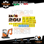 Kit Adesivi Mezzi da Lavoro Hitachi escavatore ZX20U-5A