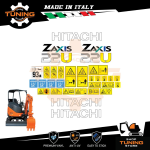 Kit Adesivi Mezzi da Lavoro Hitachi escavatore ZX22U-2