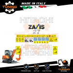 Kit Adesivi Mezzi da Lavoro Hitachi escavatore ZX27