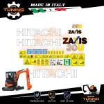 Kit Adhesivo Medios de Trabajo Hitachi excavador ZX30U-3