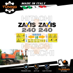 Kit Adesivi Mezzi da Lavoro Hitachi escavatore ZX240-5B