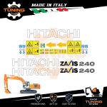 Kit Adesivi Mezzi da Lavoro Hitachi escavatore ZX240-5G