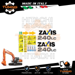 Kit Adesivi Mezzi da Lavoro Hitachi escavatore ZX240LC-5B