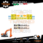 Kit Adesivi Mezzi da Lavoro Hitachi escavatore ZX240LC-5G
