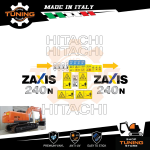 Kit Adesivi Mezzi da Lavoro Hitachi escavatore ZX240N-3