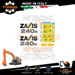 Kit Adesivi Mezzi da Lavoro Hitachi escavatore ZX240N-5B