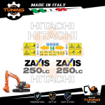 Kit Adesivi Mezzi da Lavoro Hitachi escavatore ZX250LC-5B