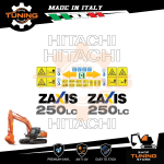 Work Vehicle Stickers Hitachi excavator ZX250LC-5B