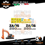 Kit Adesivi Mezzi da Lavoro Hitachi escavatore ZX250LCH-5B