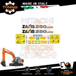 Kit Adesivi Mezzi da Lavoro Hitachi escavatore ZX250LCH-5G