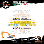 Kit Adesivi Mezzi da Lavoro Hitachi escavatore ZX250LCK-5G