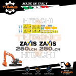 Kit Adesivi Mezzi da Lavoro Hitachi escavatore ZX250LCN-5B