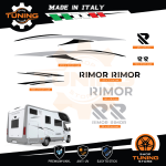 Kit Decalcomanie Adesivi Stickers Camper Rimor - versione O