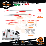 Kit Decalcomanie Adesivi Stickers Camper Rimor - versione Q