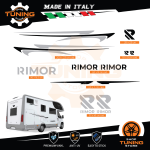 Kit Decalcomanie Adesivi Stickers Camper Rimor - versione L