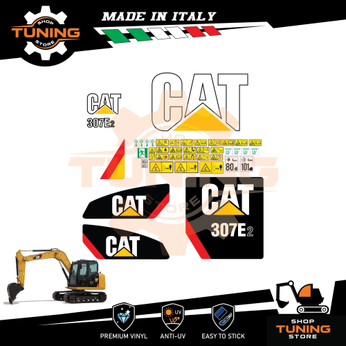 Kit Adesivi Mezzi da Lavoro Caterpillar Escavatore 30700