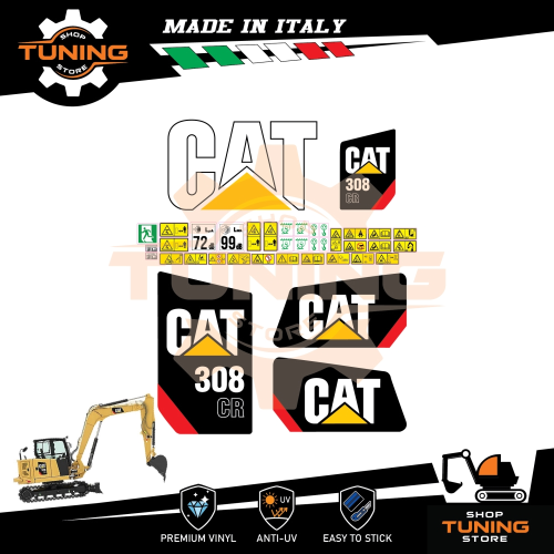 Kit Adhesivo Medios de Trabajo Caterpillar Excavador 308_CR